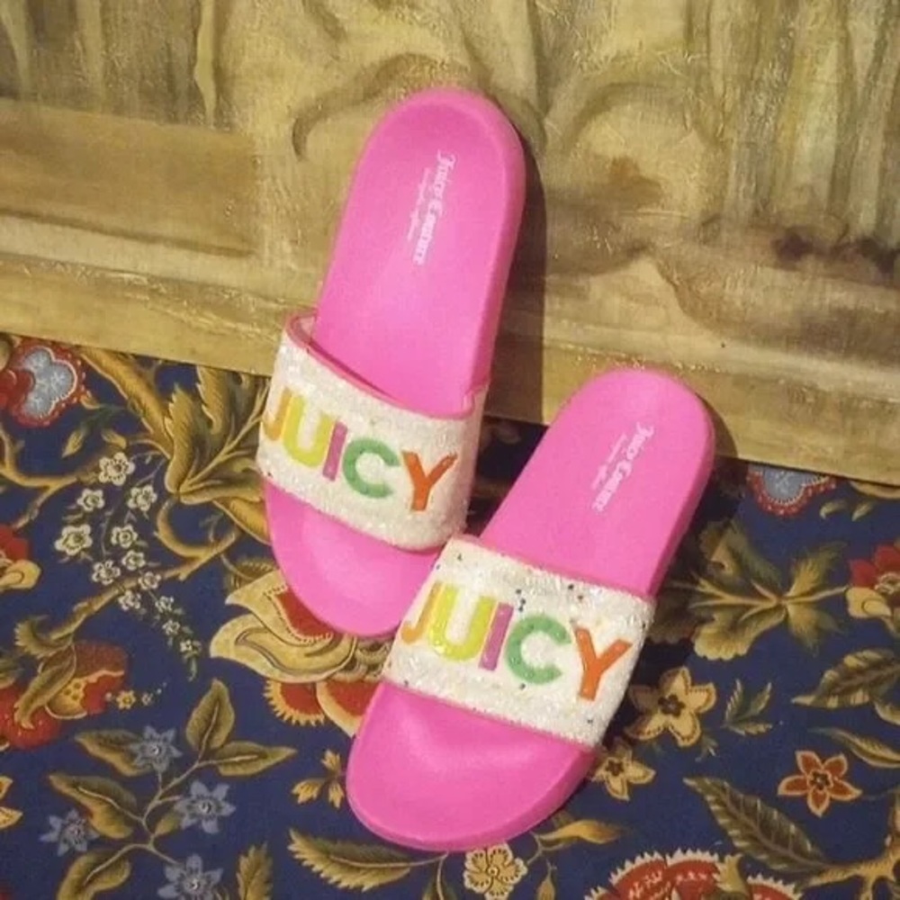 Juicy Couture Pink and Multicolor Sandals